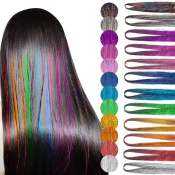 18 цветов, 90 см, градиент, красочный веревочный галстук для волос, Детская Грязная коса, веревка для волос, хип-хоп повязка на голову, Женская лента для укладки волос