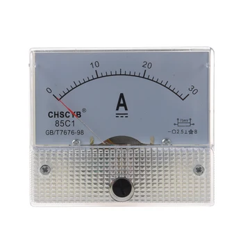Аналоговый панельный измеритель тока 85C1 DC 30A амперметр