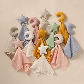 Детское успокаивающее полотенце импортная ручная кукольная игрушка детские боги сна могут жевать марлевую хлопчатобумажную куклу star moon