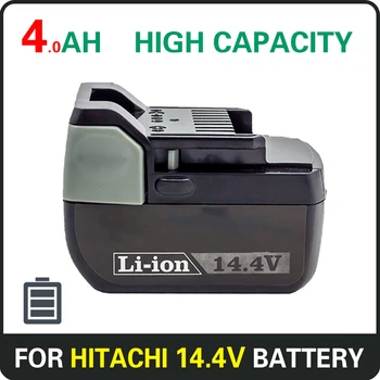 Для Hitachi Аккумуляторная батарея 14,4 в 4,0 Ач, Совместимая с Инструментальной батареей BSL1430 CJ14DSL BSL1440 CR14DSL BSL1415 DDS14DSL