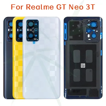 Оригинальная новая задняя крышка 6,7 дюйма для Realme GT Neo 3T Neo3t, крышка батарейного отсека, стеклянная панель, корпус задней двери, Замена задней двери
