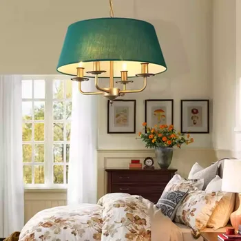 Светильники Pandant из американской ткани, современные люстры для гостиной, спальни, ресторана в деревенском стиле, декоративное освещение для дома