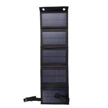 Складное зарядное устройство мощностью 20 Вт, солнечные элементы, Аккумуляторная батарея 5 В, USB Солнечная панель для мобильного телефона