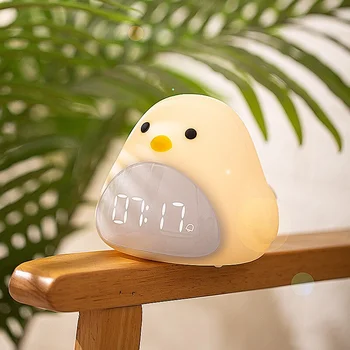 Творческий Повтор Светящегося будильника Smart Lazy Time Bird Будильник Светодиодный Ночник Цифровой Будильник для детей